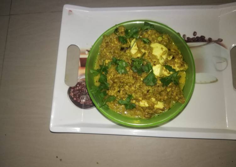 Recipe of Matar paneer in 10 Minutes for Young Wife