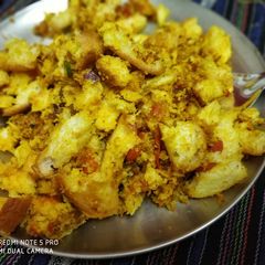 A picture of Bread poha.