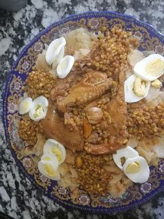 صورة لوصفة رفيسة المغربية بالدجاج البلدي
