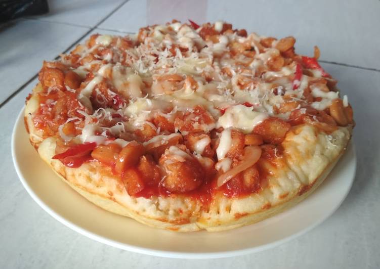 Langkah Mudah untuk Menyiapkan Pizza teflon simple, Bikin Ngiler