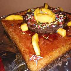 Una foto de Pastel imposible (chocoflan)