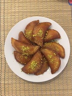 صورة لوصفة قطايف بالقشطة
