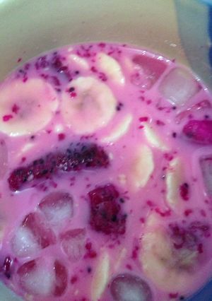 Foto resep Es Sirop Pisang Naga