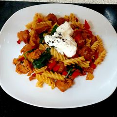 My Chilli Sausage Pasta 🥰 A picture of My Chilli Sausage Pasta 🥰.