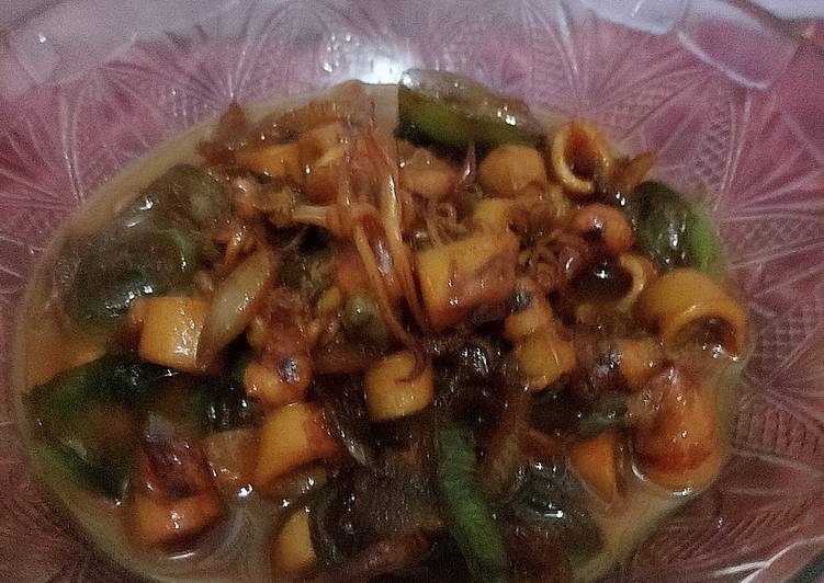 Resep Asin cumi cabe gendot yang enak