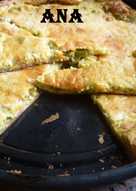 tarta de cebolla puerro y verdeo