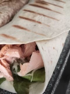 Una foto de Fajita de salmón