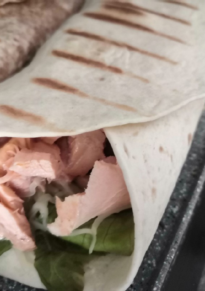 Una foto de Fajita de salmón