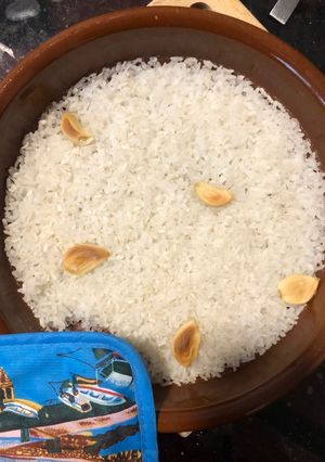 Una foto de Arroz blanco al horno