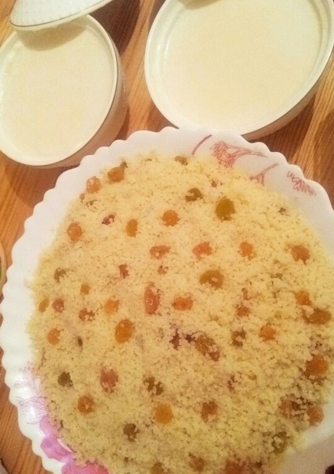 صورة لوصفة مسفوف بزبيب ورايب منزلي