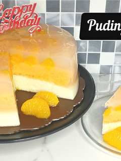 Foto resep Puding Busa Cake Jeruk