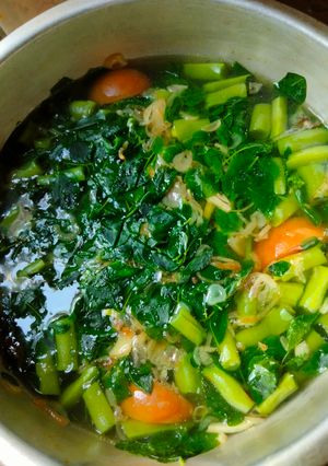 Foto resep Sup daun kelor