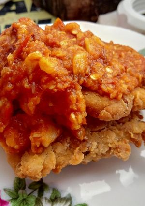 Foto resep AYAM GEPREK KW (vegetarian)