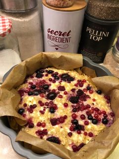 Túrós-zabpelyhes süti recept fotója
