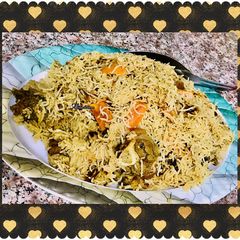 Mutton Afghani pulao A picture of Mutton Afghani pulao.
