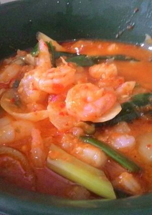 Foto resep Udang kuah mercon (hot spicy) 🔥🔥