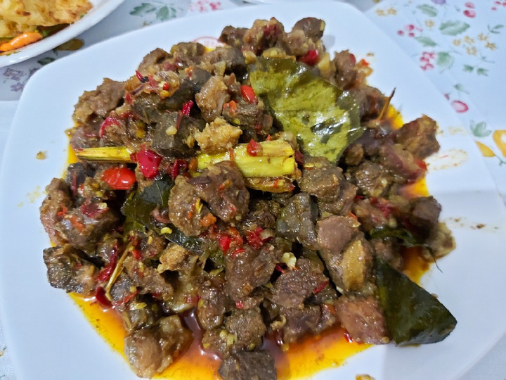 Cara Gampang Membuat Daging oseng mercon Praktis