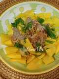 Gỏi xoài bắp bò
