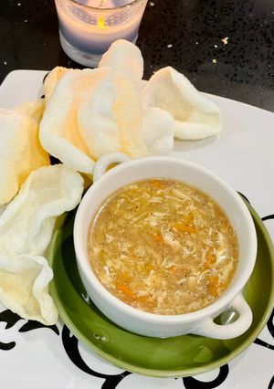 A picture of Hot and Sour Soup🍵.