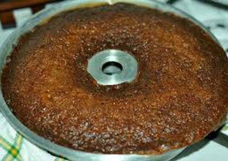 step by step membuat Bolu Caramel yang enak