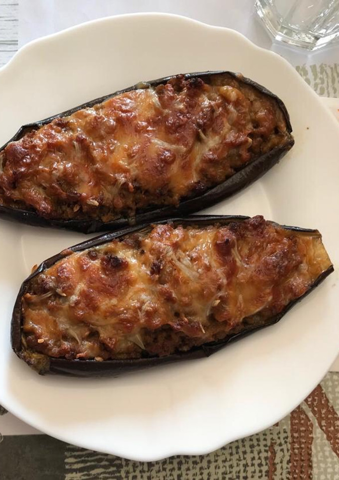 Una foto de Berenjenas rellenas al horno