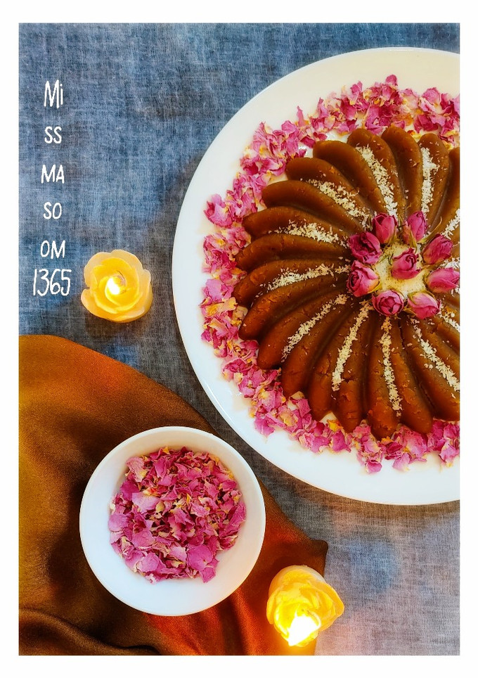 عکسی از دستور حلوا با شیره ی انگور