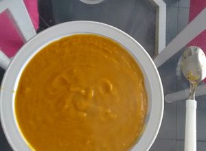 Una foto de Sopa crema de zapallo