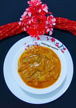 A picture of Snake Gourd Sabji.