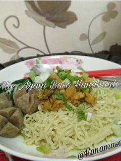Foto resep Mie Ayam Baso Handmade