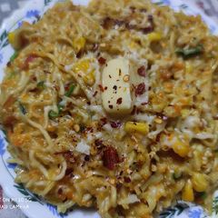 Cheese maggi noodles A picture of Cheese maggi noodles.