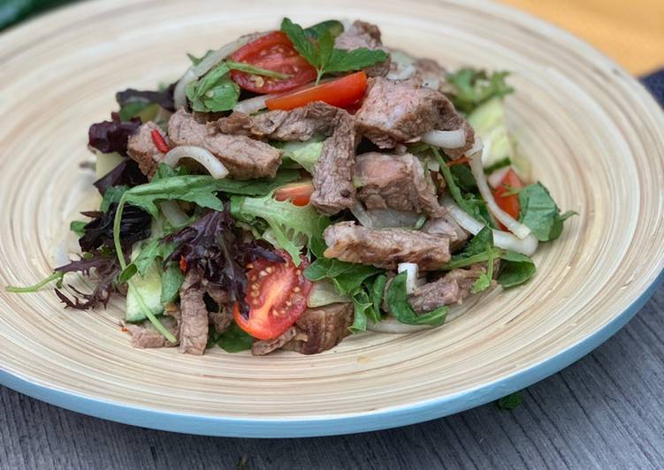 Recipe of Perfect Thai Beef Salad (ยำเนื้อย่าง)