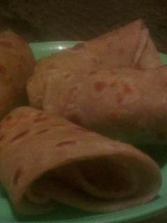 A picture of Garlic and onion chapati.
