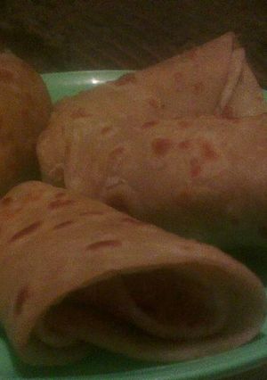 A picture of Garlic and onion chapati.