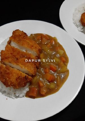 Foto resep Nasi Kare Jepang with Chicken Katsu