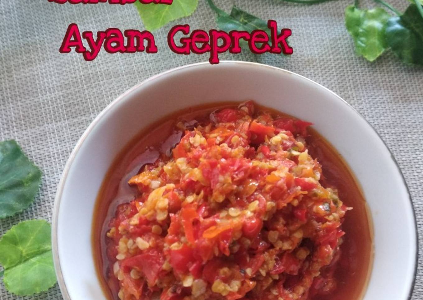 Sambal Ayam Geprek