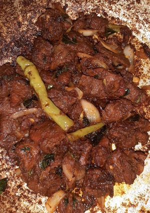 A picture of Mutton masala boti.