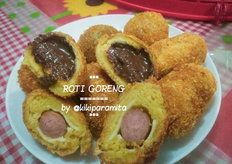 Bagaimana Menyiapkan Roti goreng sosis dan coklat lumer, Bikin Ngiler