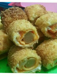 Foto resep Roti Goreng Sosis
