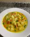Curry de papas y arvejas