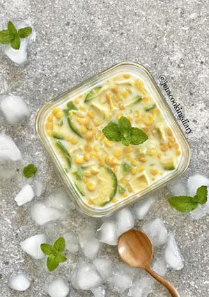 A picture of Avocado Corn Ice.