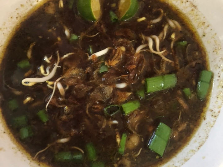 Cara Gampang Membuat Rawon Sapi (Bumbu Uleg Mix Bumbu Instan) yang Menggugah Selera