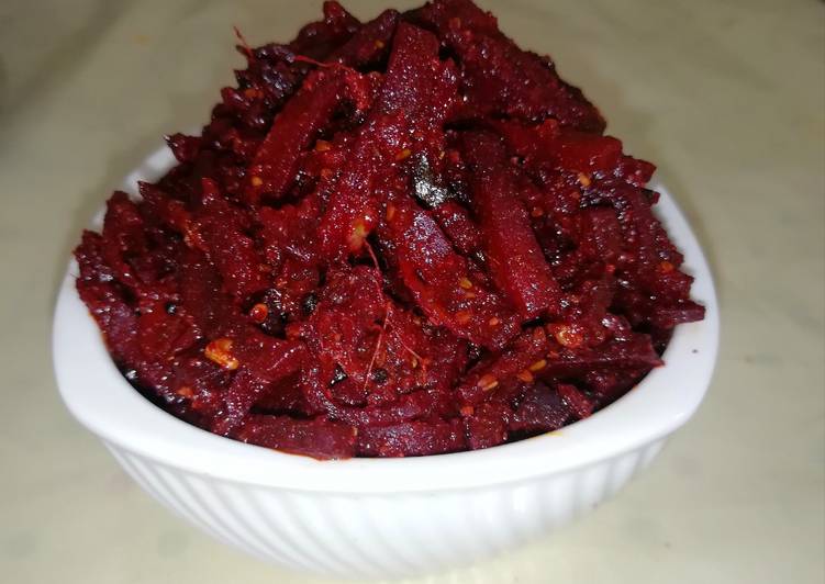 Easiest Way to Instant Beet achar