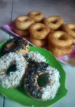 Foto resep Donat kentang coklat keju😋😋😁