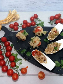 Foto de Salada de bacalhau com Broa!