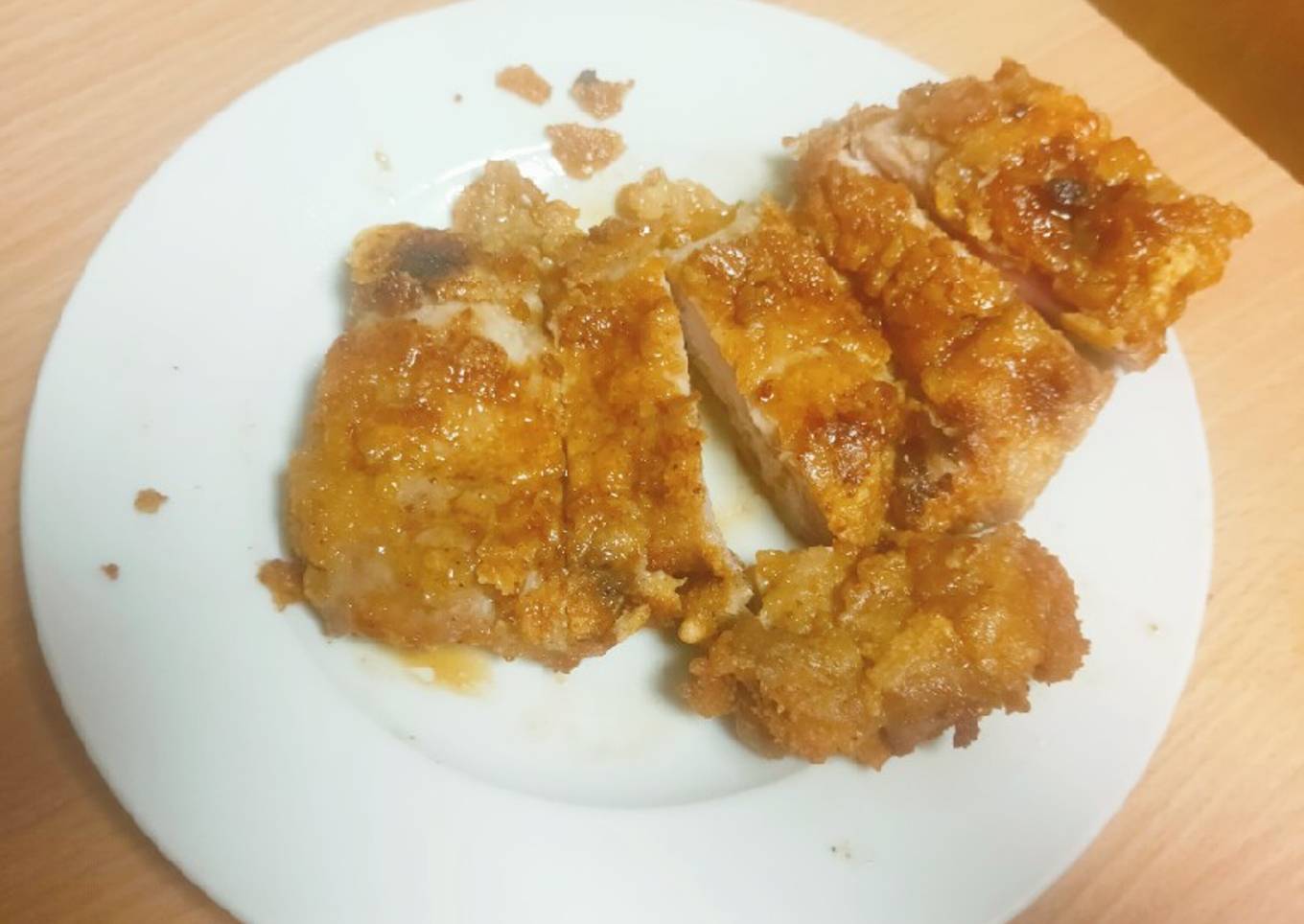Shanghai fried pork chop (schnitzel)