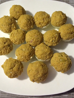 Una foto de Huevos rellenos con salsa mayonesa