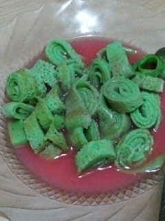 Foto resep Dadar gulung kuah sirup