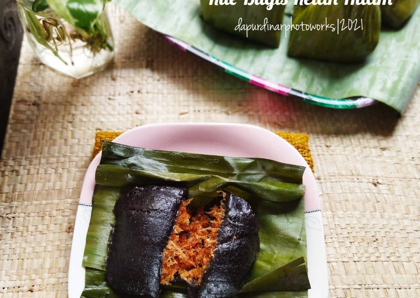 Kue Bugis Ketan Hitam mix tepung mocaf