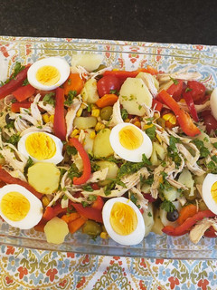Una foto de Ensalada tropical