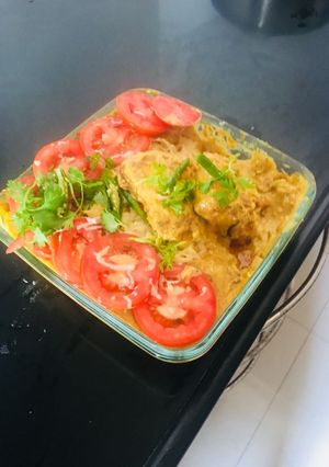 A picture of Baked Bhetki.